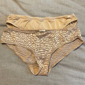 Calvin Klein nude color bikini panties